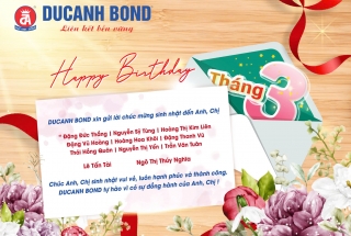 DUCANH BOND hân hoan tổ chức chúc mừng sinh nhật cán bộ công nhân viên tháng 03.2025